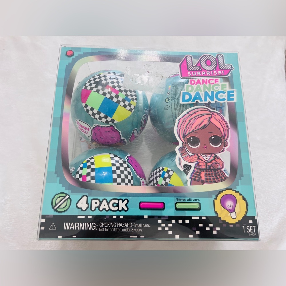 L.O.L. Surprise! Aqua Pink Blue Dance Dance 4-Pack Balls